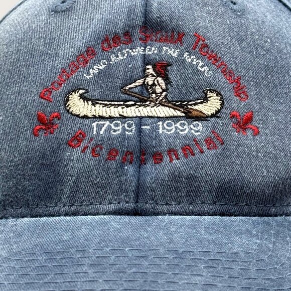 Portage Des Sioux Township Bicentennial 1799-1999 Denim Cap - Picture 2 of 7